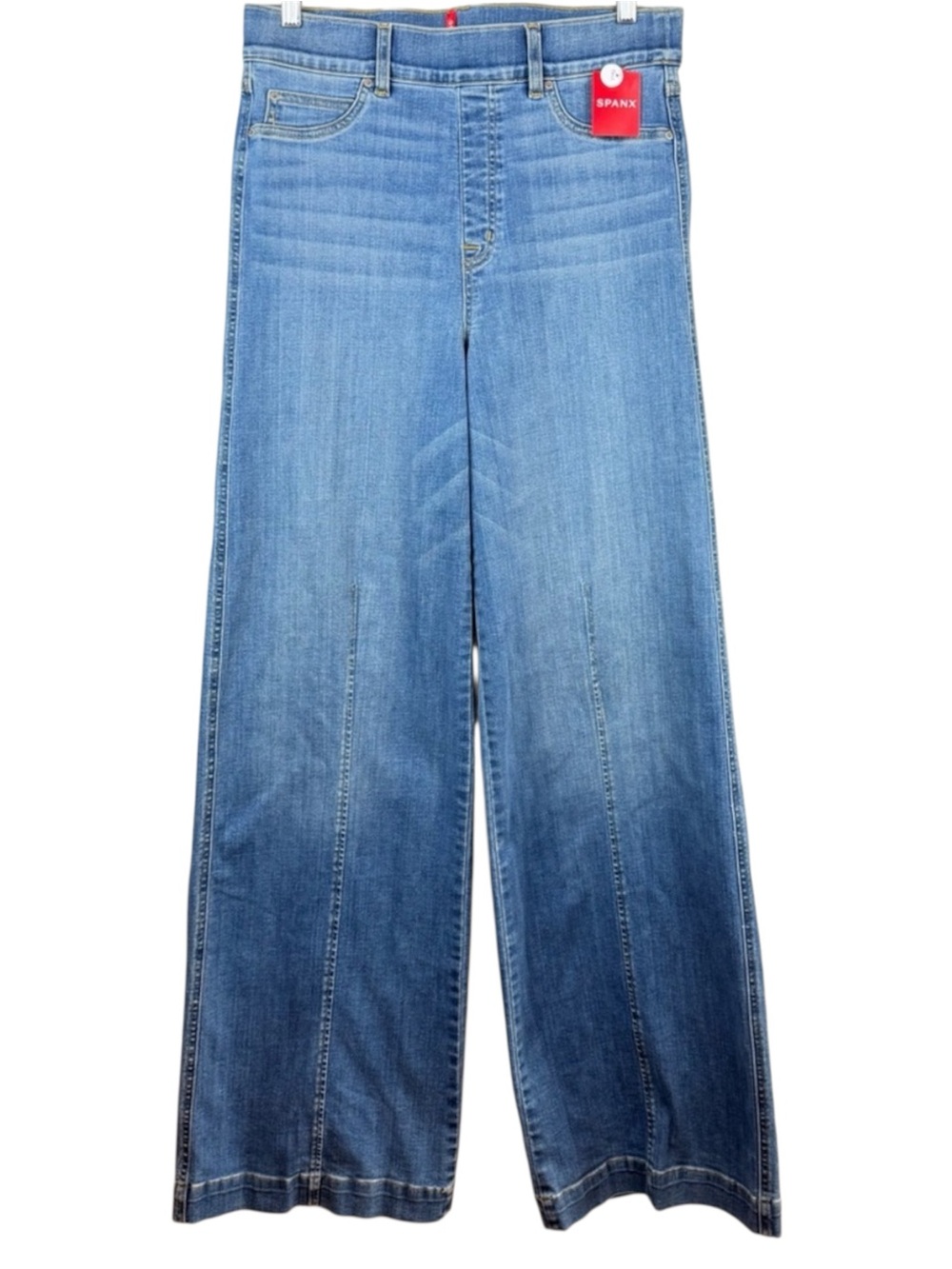 Spanx Wide Leg Jeans  High Rise Shaping‎ Denim L - Picture 3 of 9